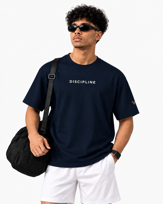 VELVONE - Discipline Terry Oversized Tee Dark