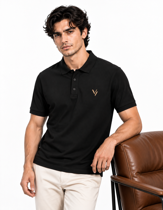 VELVONE — V Signature Polo Dark