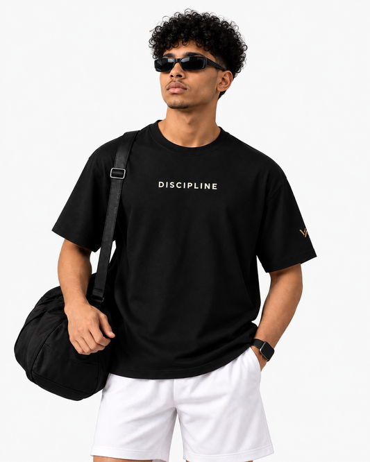 VELVONE - Discipline Terry Oversized Tee Dark