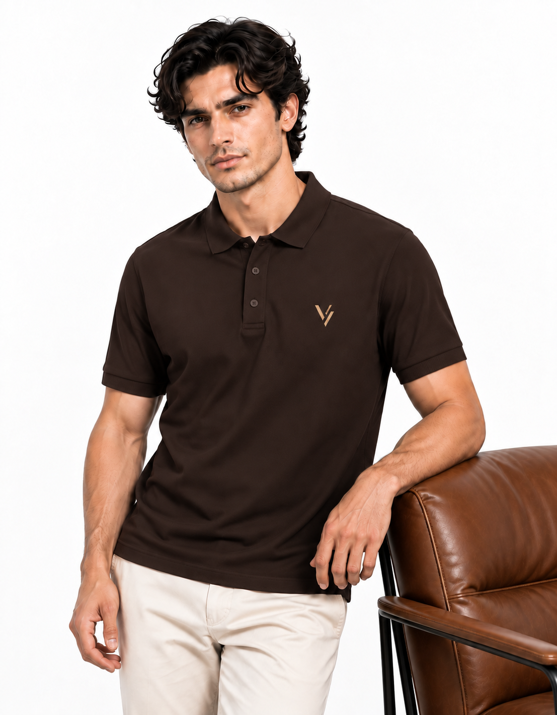 VELVONE — V Signature Polo Dark