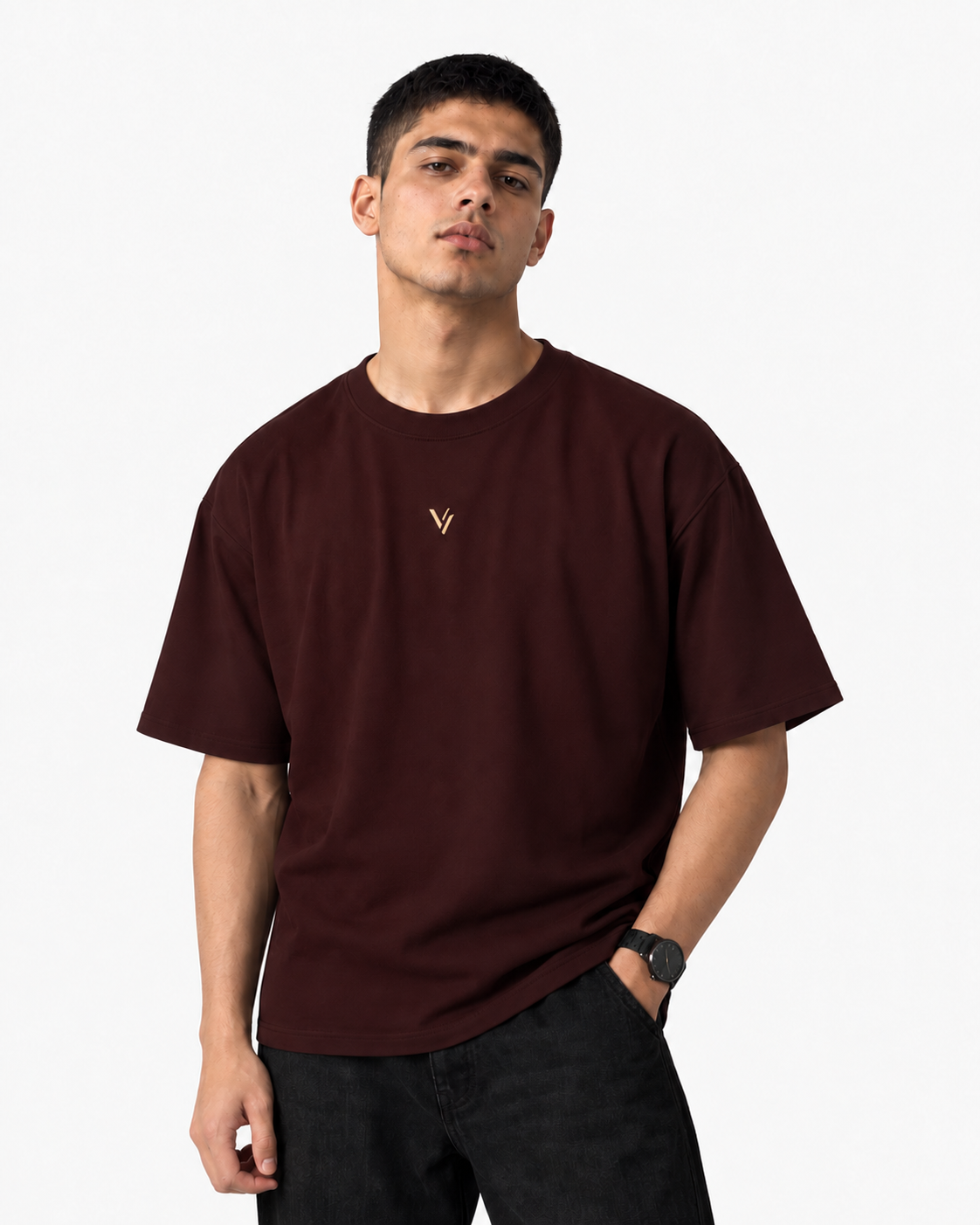 VELVONE —  V Classic Oversized Tee Dark