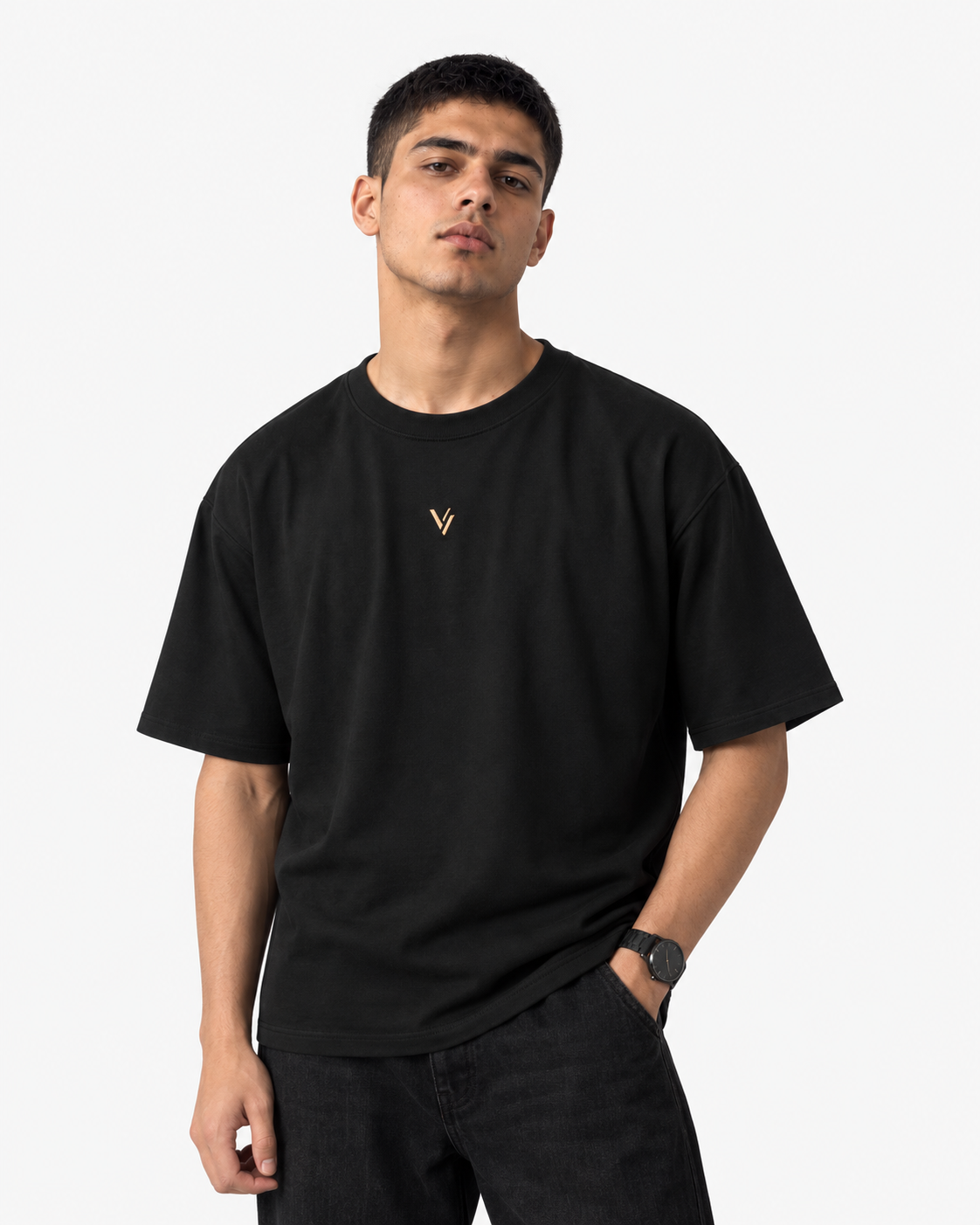 VELVONE —  V Classic Oversized Tee Dark