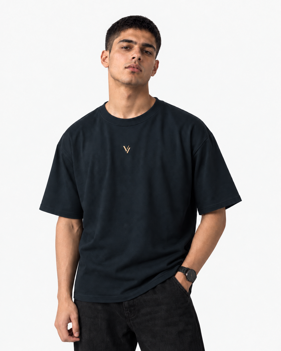 VELVONE —  V Classic Oversized Tee Dark