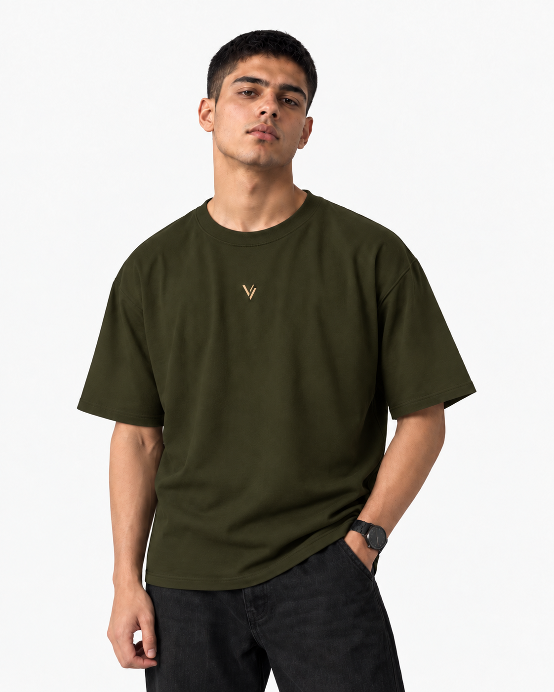 VELVONE —  V Classic Oversized Tee Dark