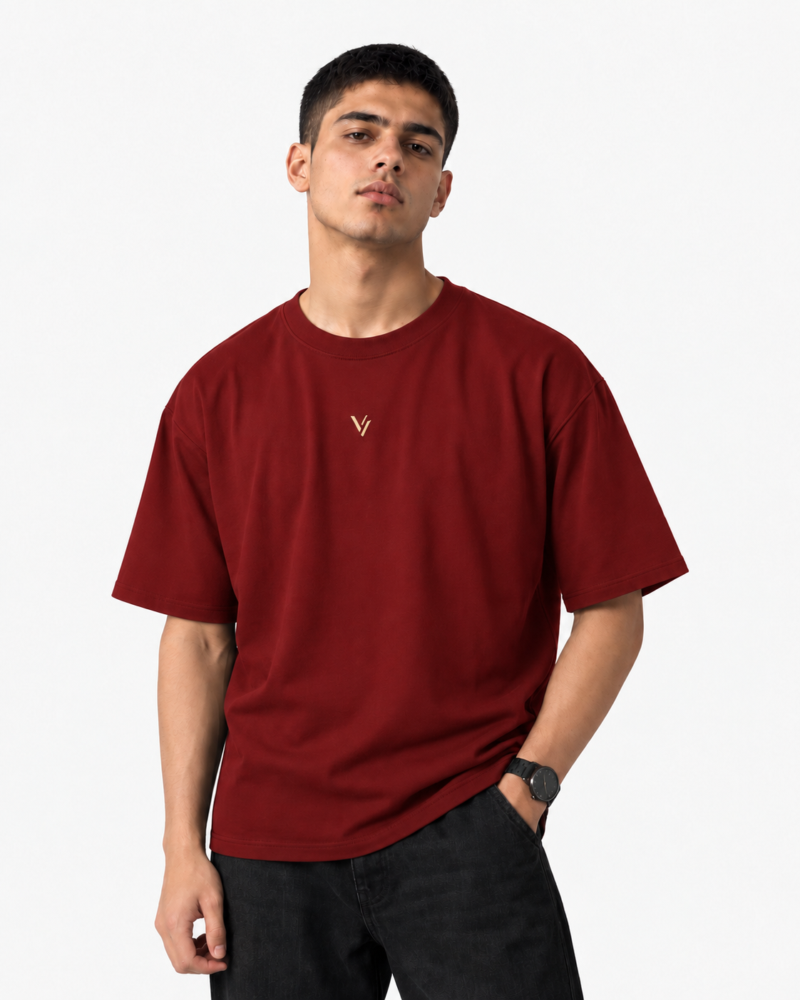 VELVONE —  V Classic Oversized Tee Dark
