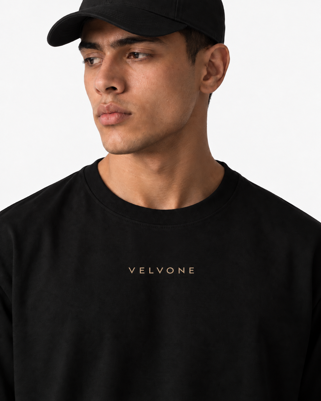 VELVONE - Essential Terry Oversized Tee Dark