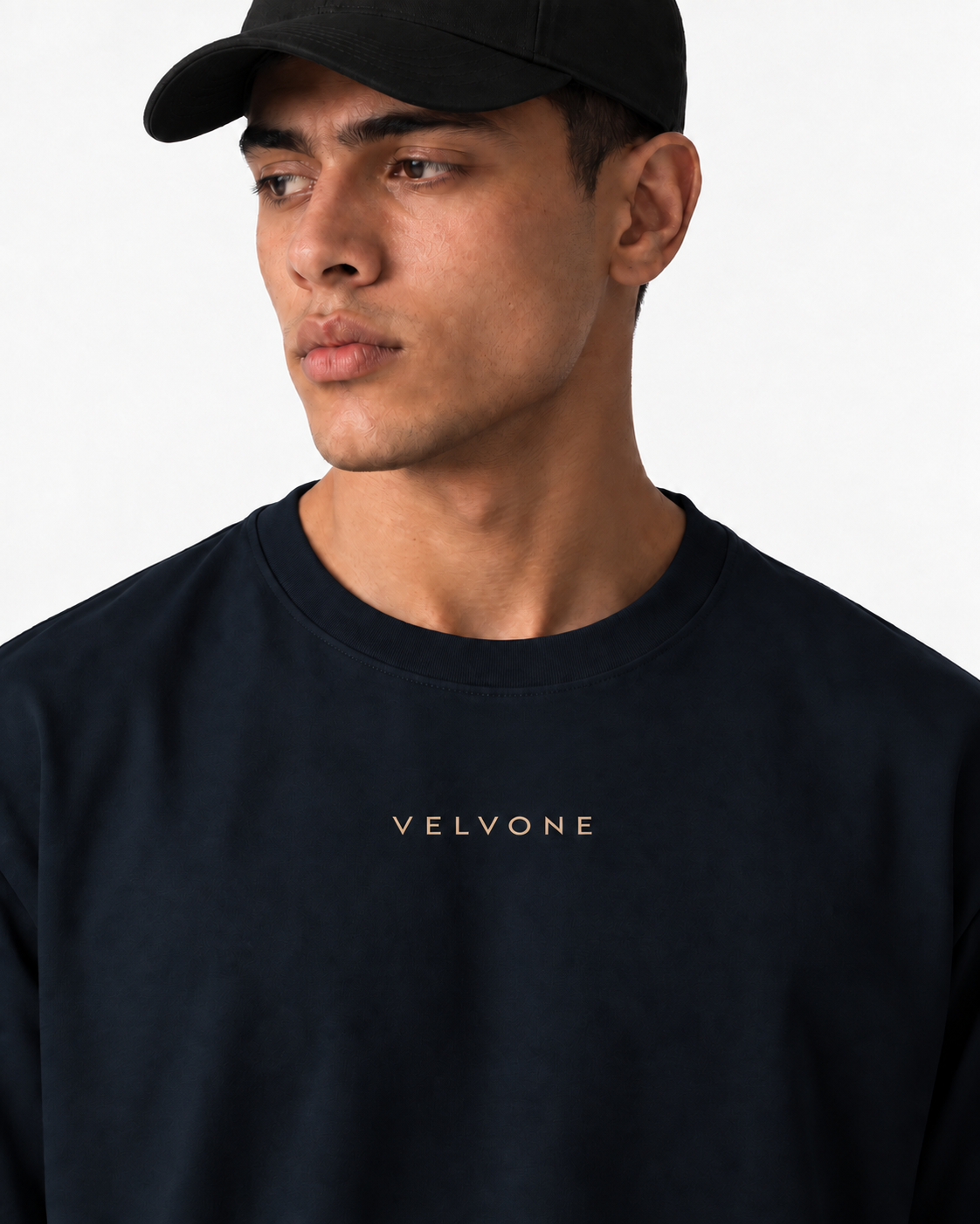 VELVONE - Essential Terry Oversized Tee Dark