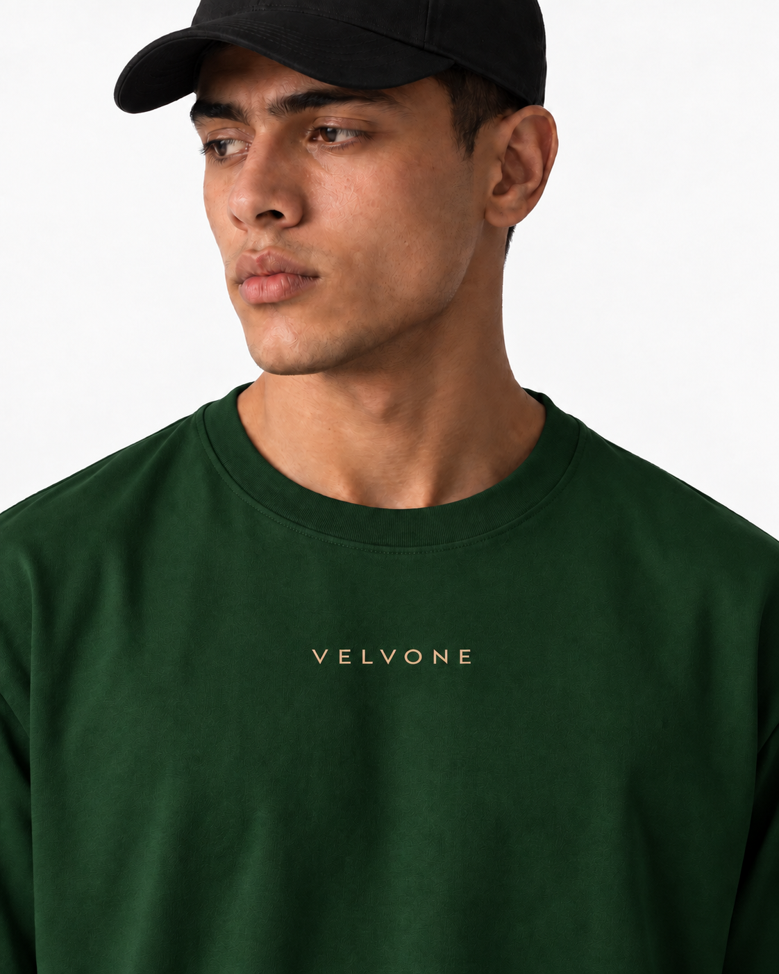 VELVONE - Essential Terry Oversized Tee Dark