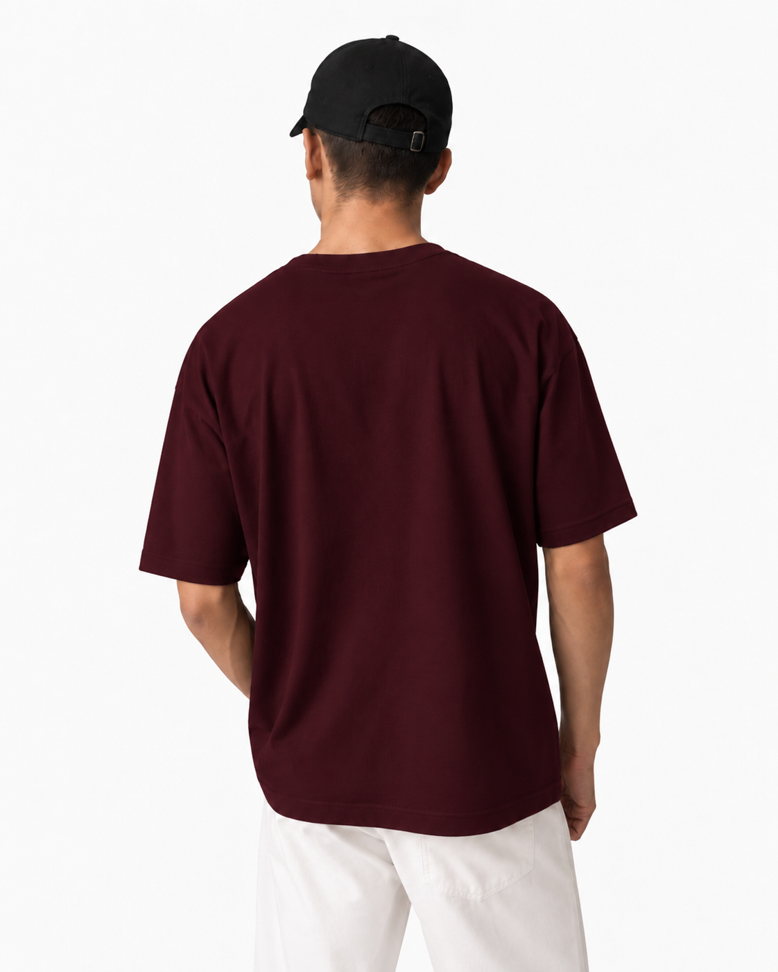 VELVONE - Essential Terry Oversized Tee Dark