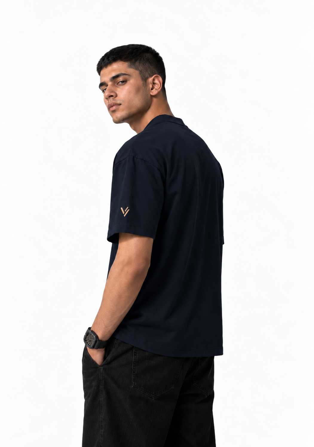 VELVONE - Aurum Terry Oversized Tee Dark