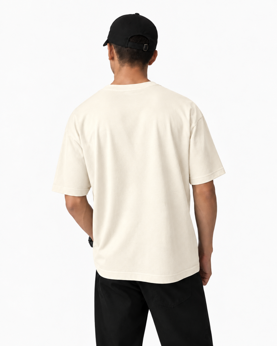 VELVONE - Essential Terry Oversized Tee Light
