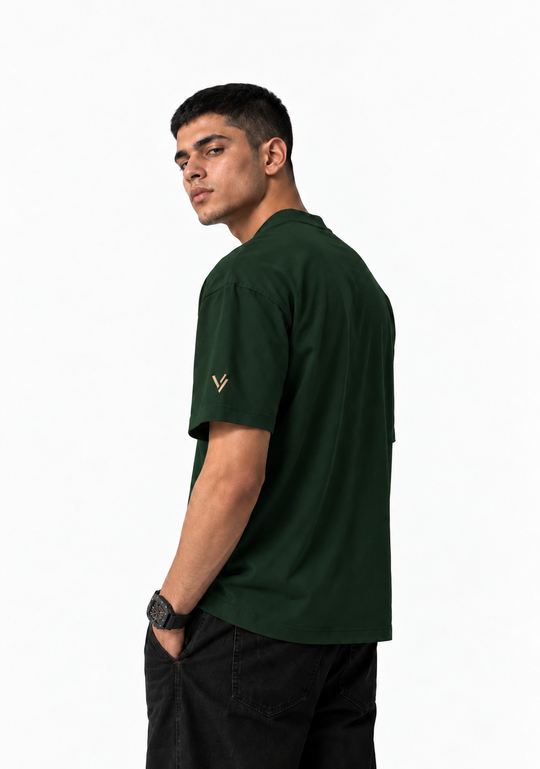 VELVONE - Aurum Terry Oversized Tee Dark