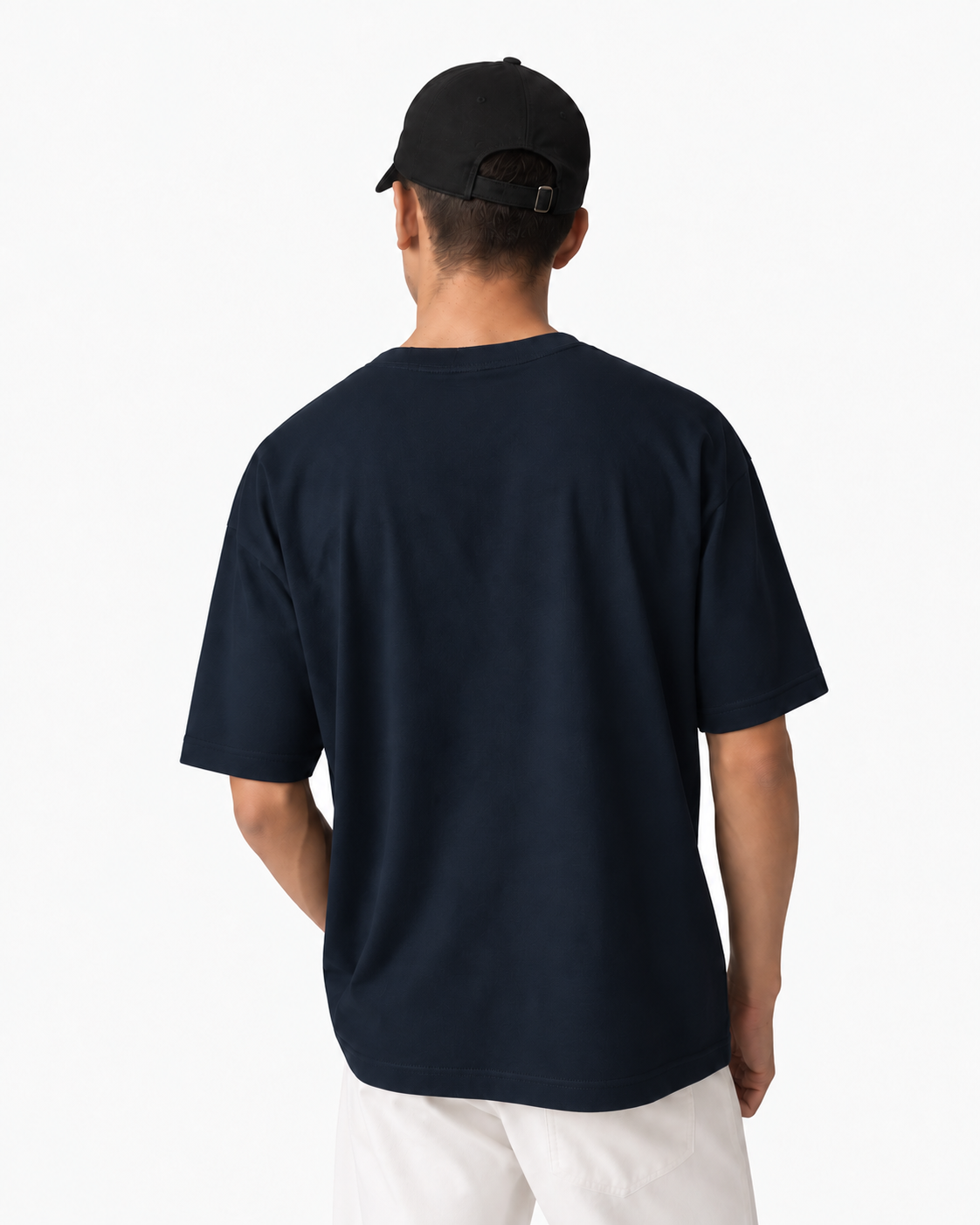VELVONE - Essential Terry Oversized Tee Dark