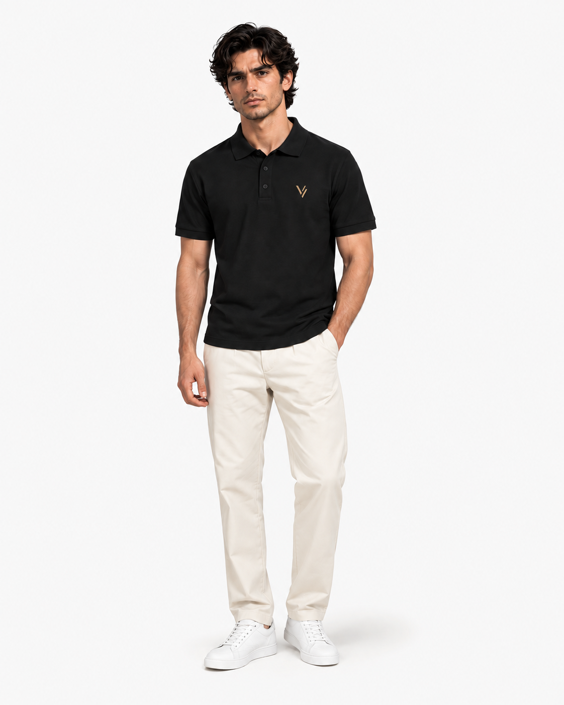 VELVONE — V Signature Polo Dark