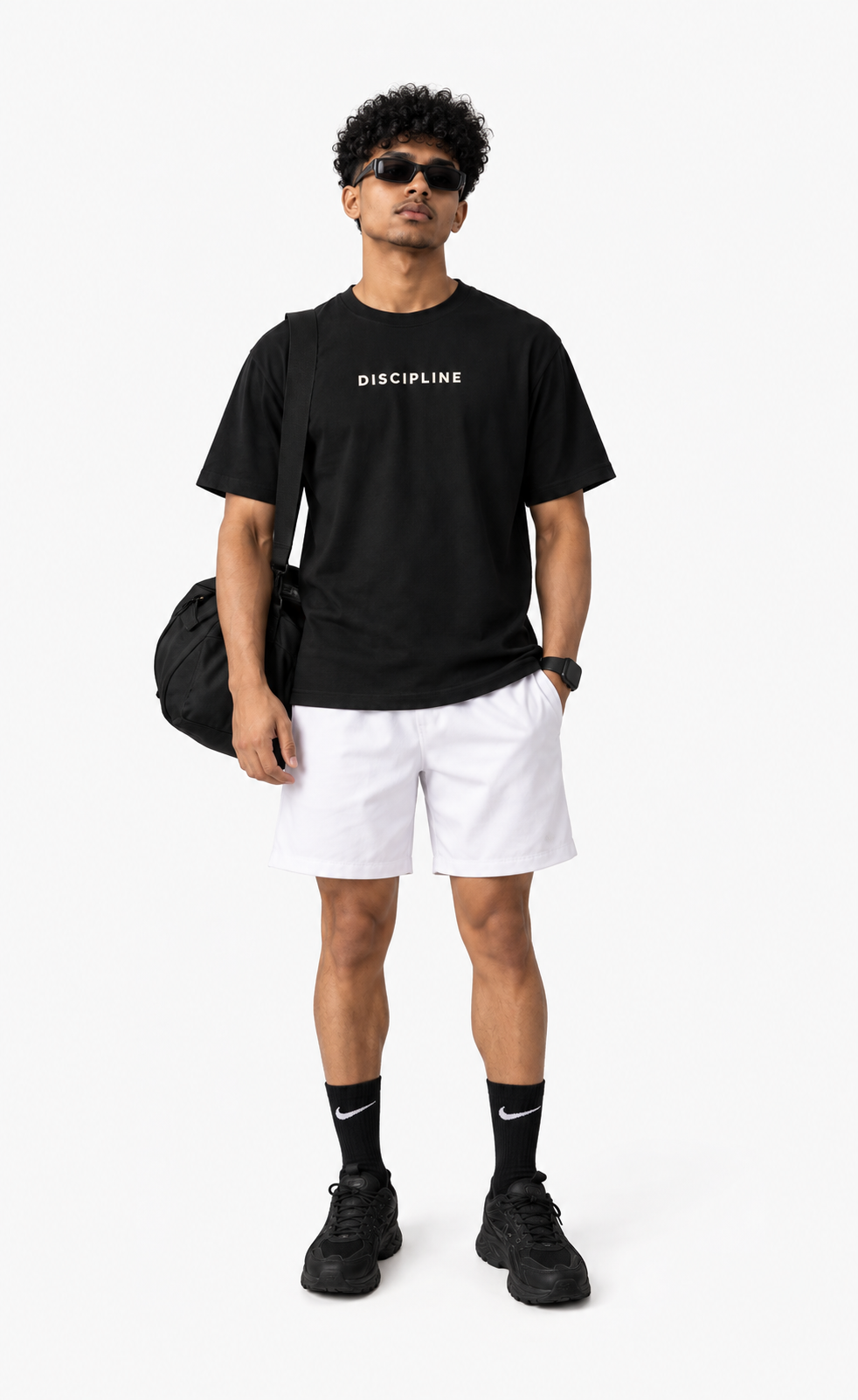 VELVONE - Discipline Terry Oversized Tee Dark