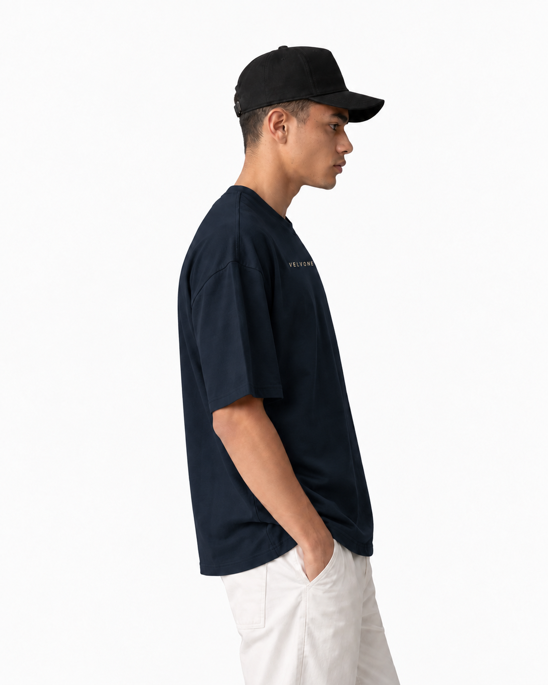 VELVONE - Essential Terry Oversized Tee Dark