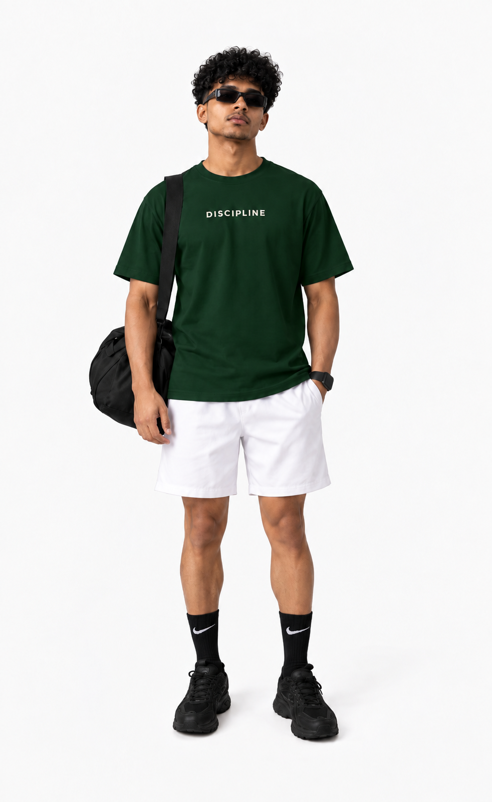 VELVONE - Discipline Terry Oversized Tee Dark