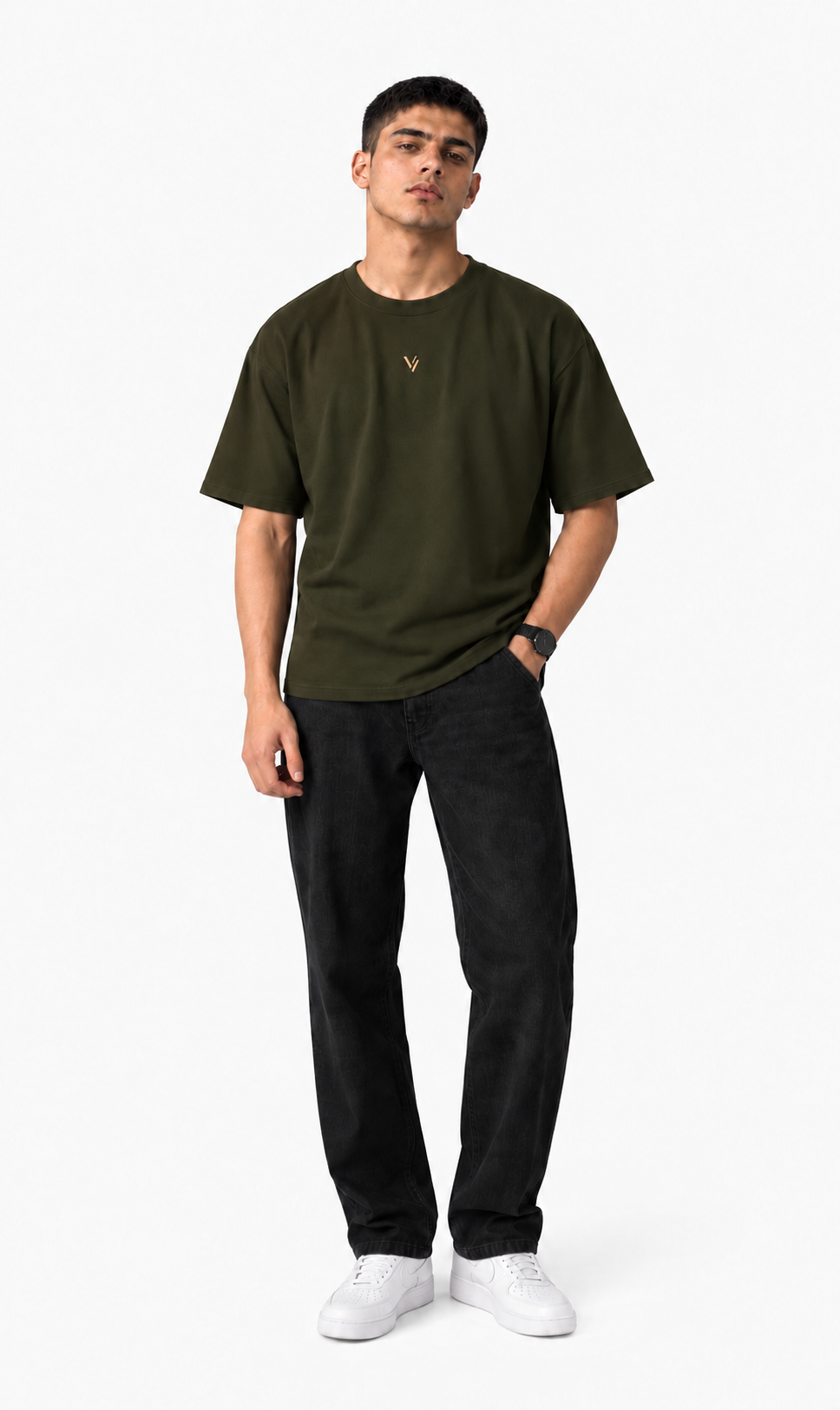 VELVONE —  V Classic Oversized Tee Dark