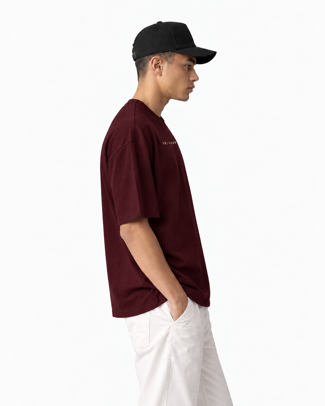 VELVONE - Essential Terry Oversized Tee Dark