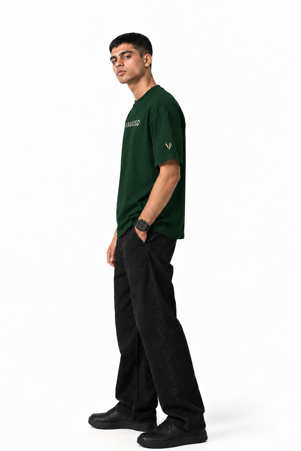 VELVONE - Aurum Terry Oversized Tee Dark
