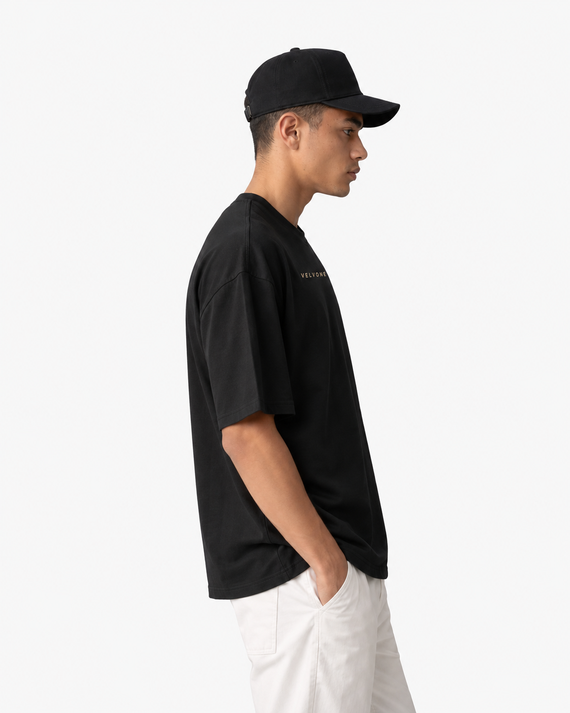 VELVONE - Essential Terry Oversized Tee Dark