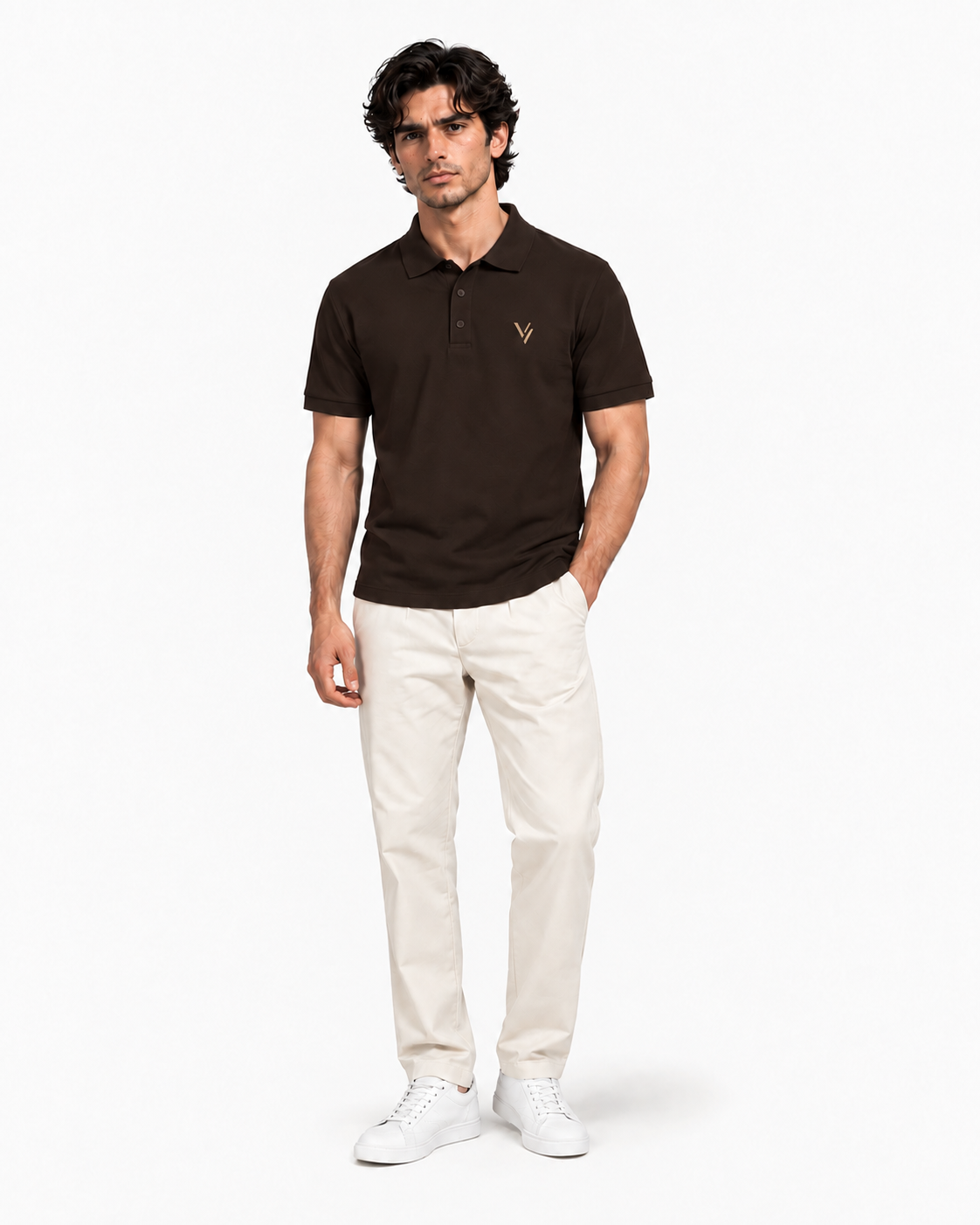 VELVONE — V Signature Polo Dark