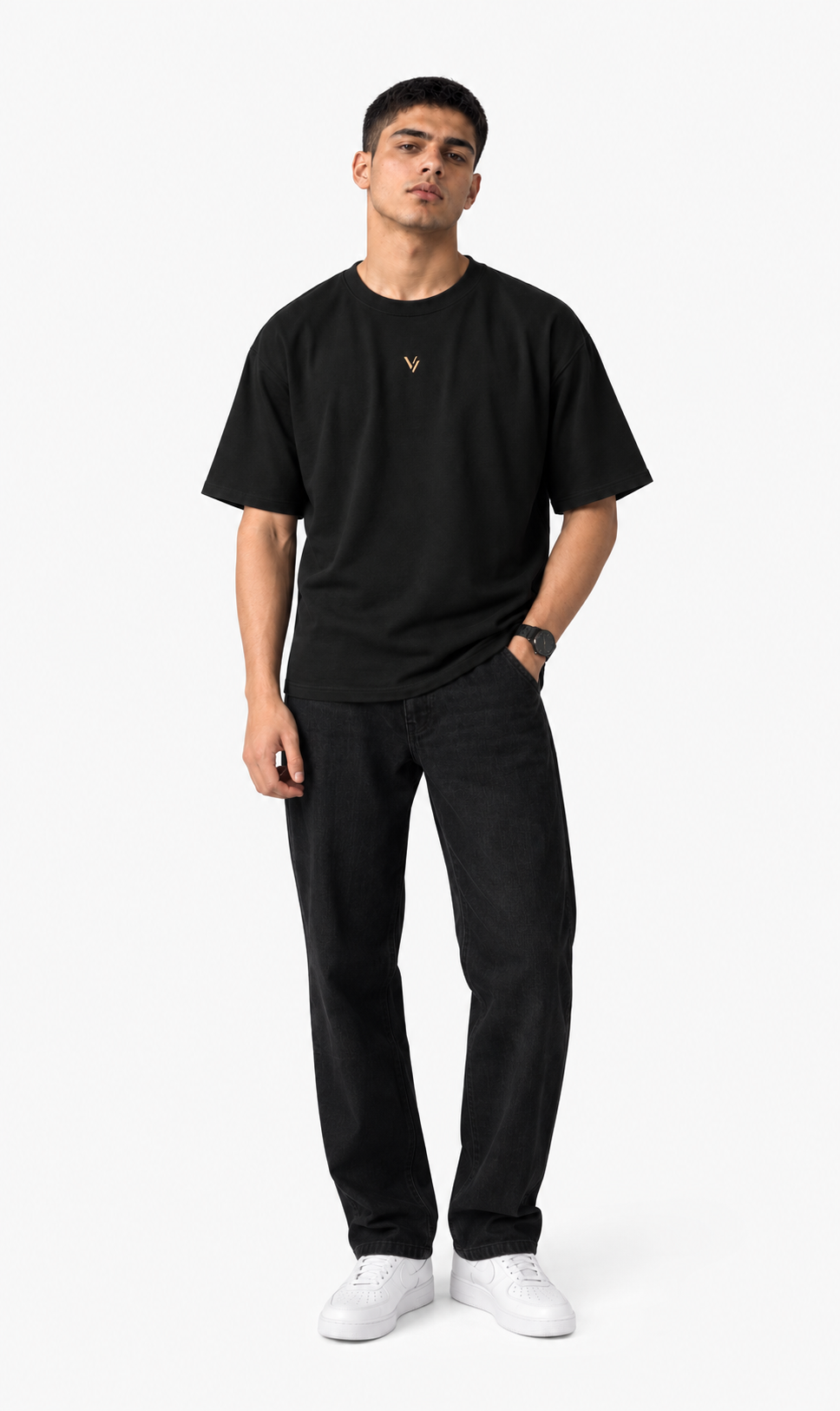 VELVONE —  V Classic Oversized Tee Dark
