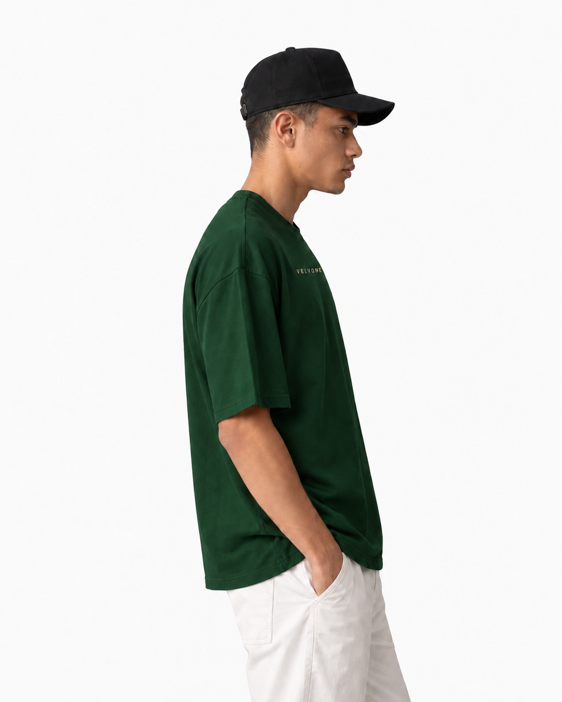 VELVONE - Essential Terry Oversized Tee Dark