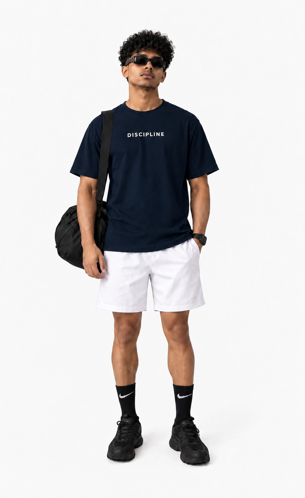 VELVONE - Discipline Terry Oversized Tee Dark