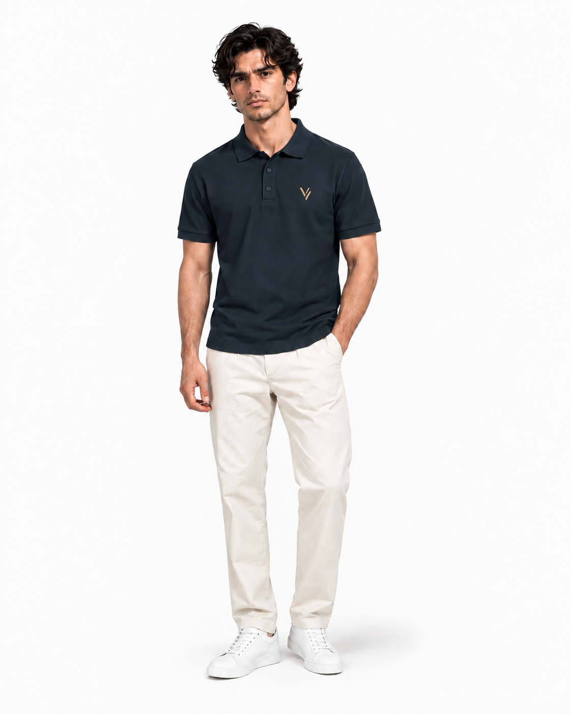 VELVONE — V Signature Polo Dark