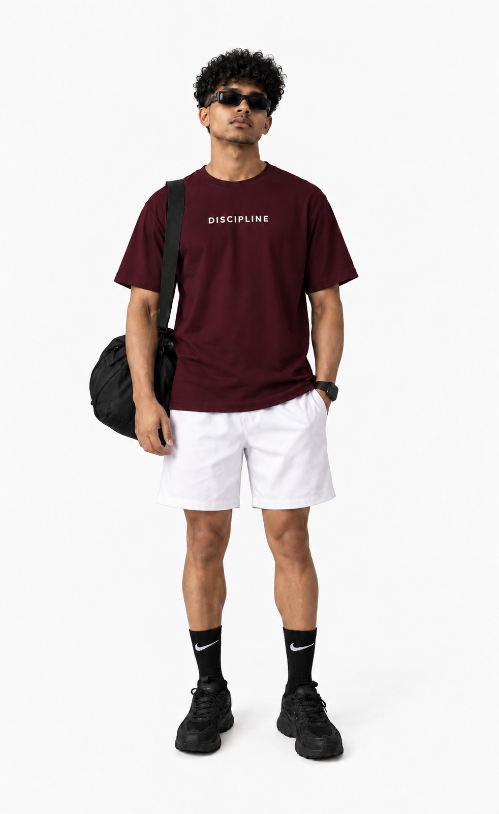 VELVONE - Discipline Terry Oversized Tee Dark