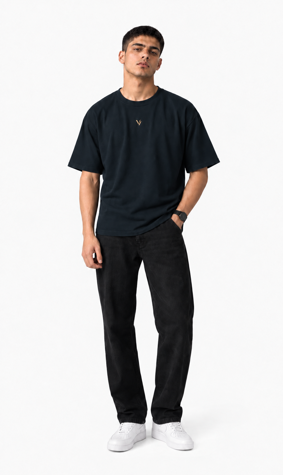 VELVONE —  V Classic Oversized Tee Dark
