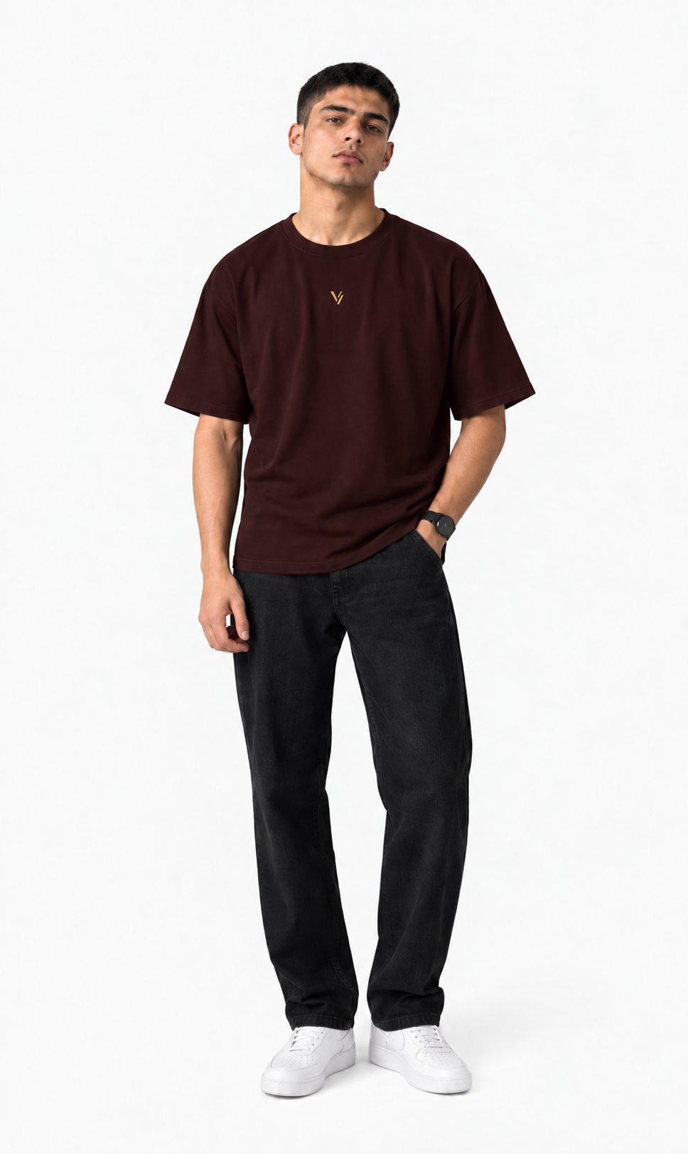 VELVONE —  V Classic Oversized Tee Dark