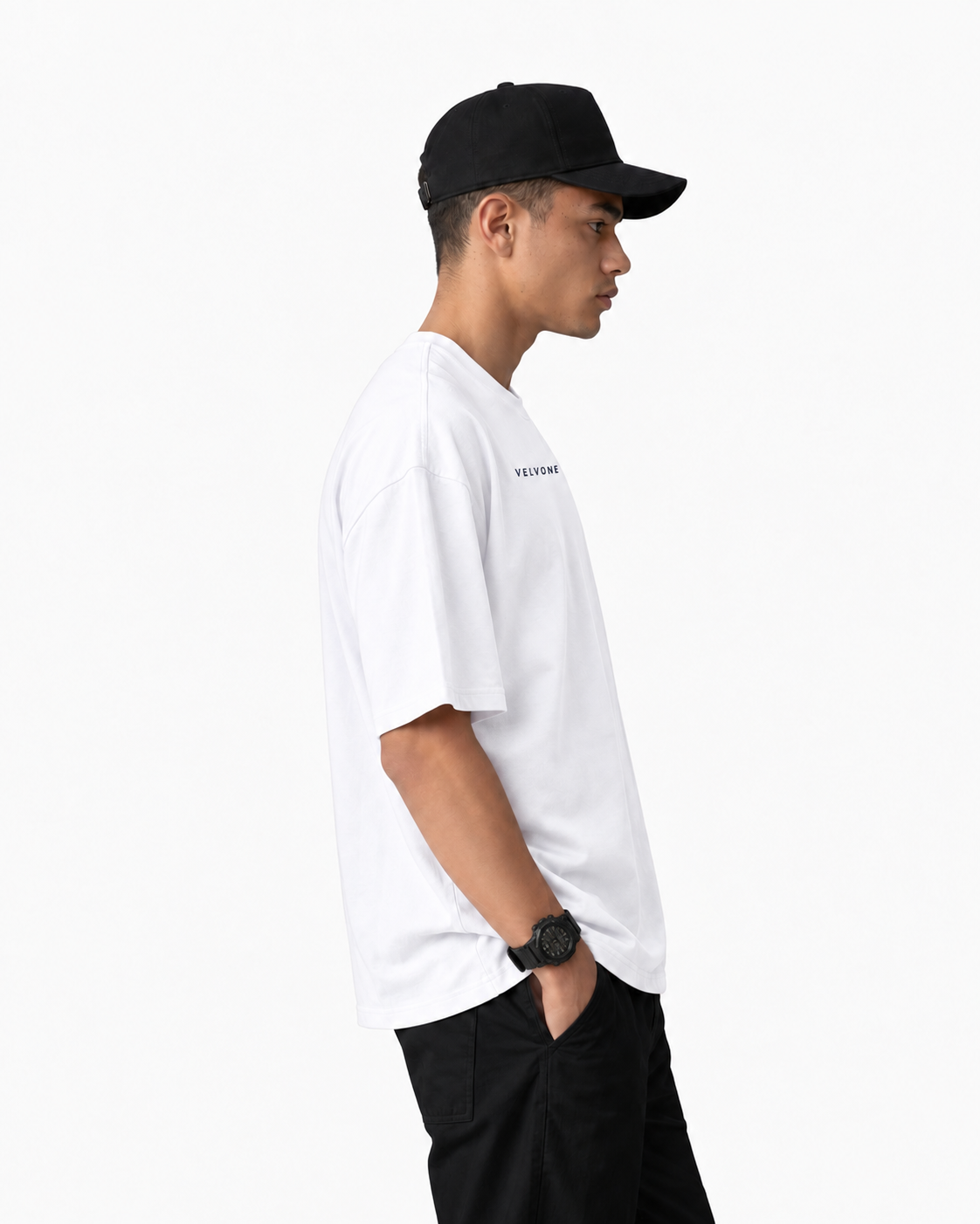 VELVONE - Essential Terry Oversized Tee Light