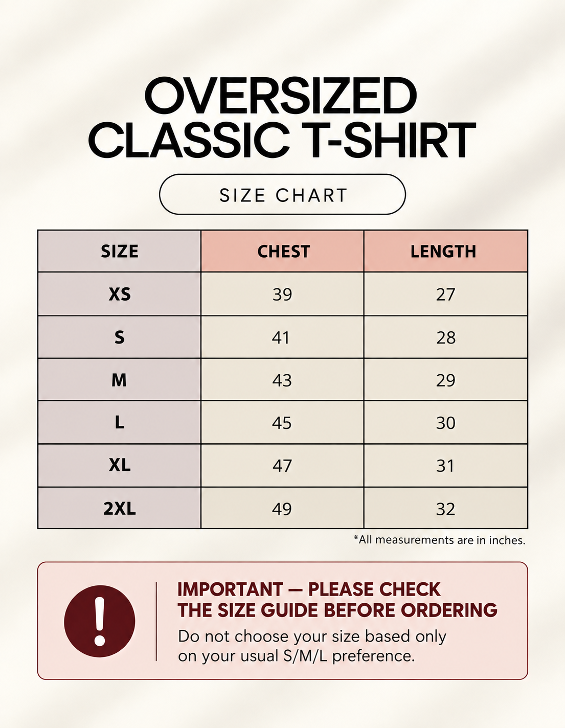 VELVONE —  V Classic Oversized Tee Light
